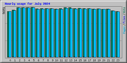 Hourly usage for July 2024
